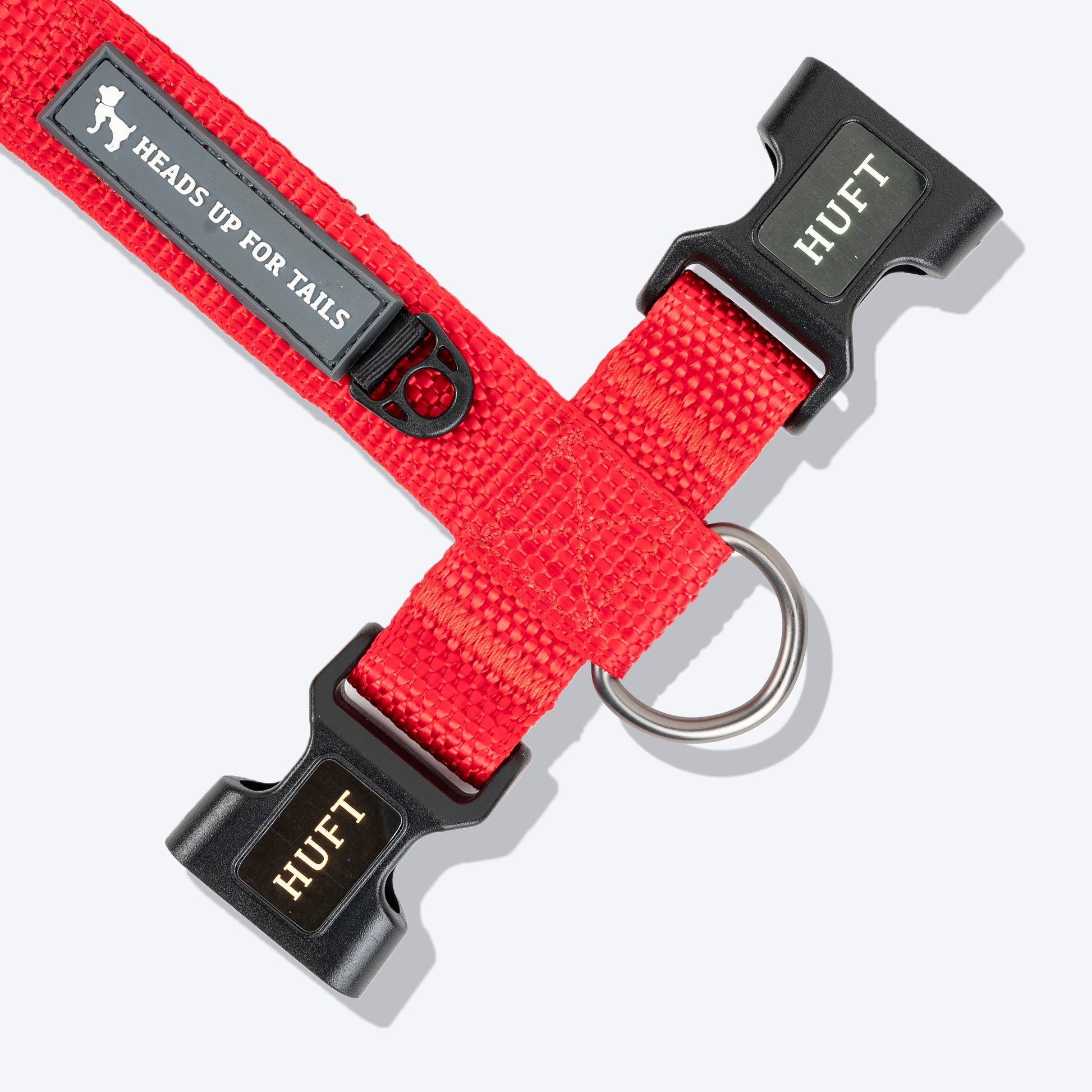 HUFT Basics Dog H-Harness - Crimson Red - Heads Up For Tails