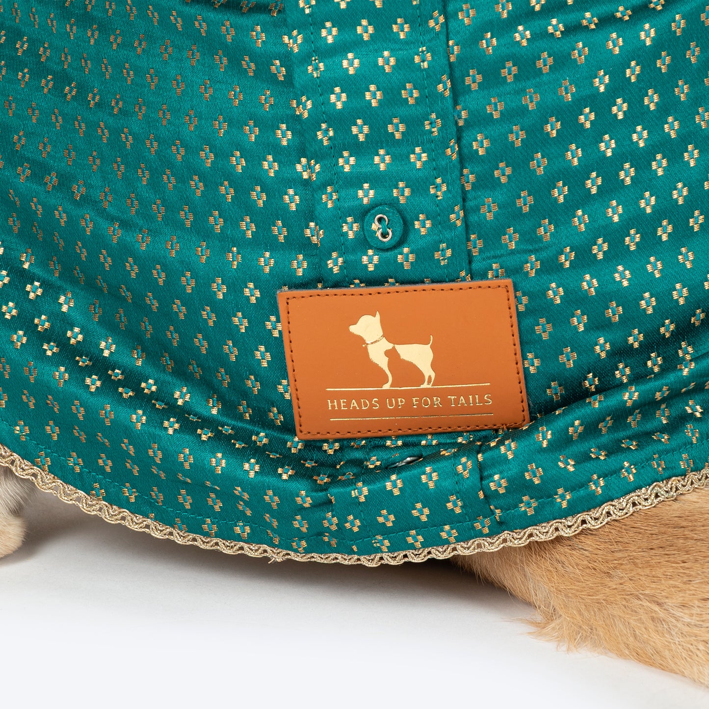 HUFT Shahi Paws Kurta For Dog - Green - Heads Up For Tails