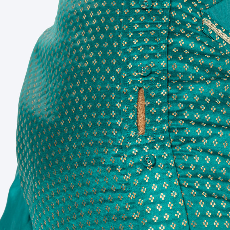 HUFT Shahi Paws Kurta For Dog - Green - Heads Up For Tails