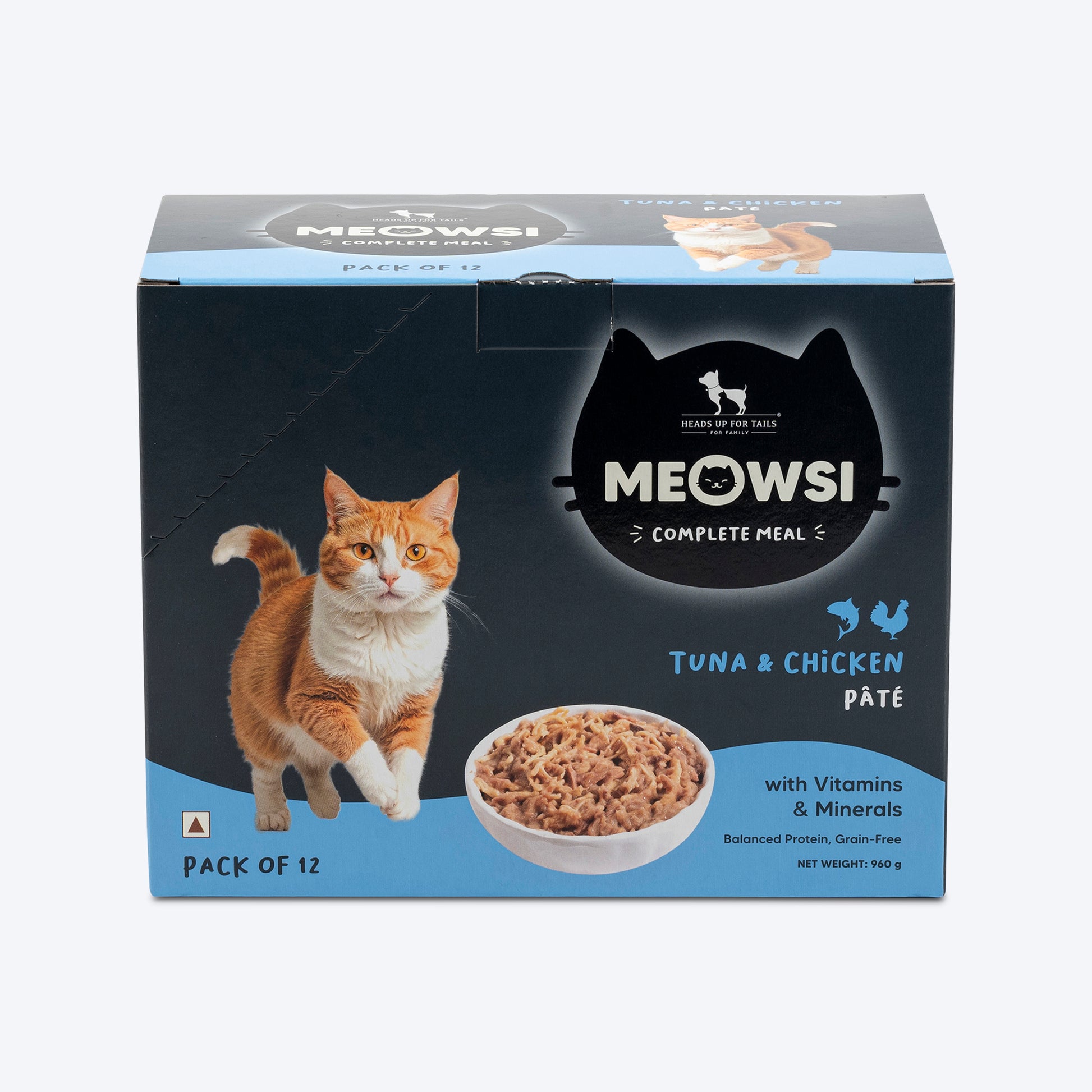 Meowsi By HUFT Tuna & Chicken Pate Cat Wet Food - 80 gm - Heads Up For Tails