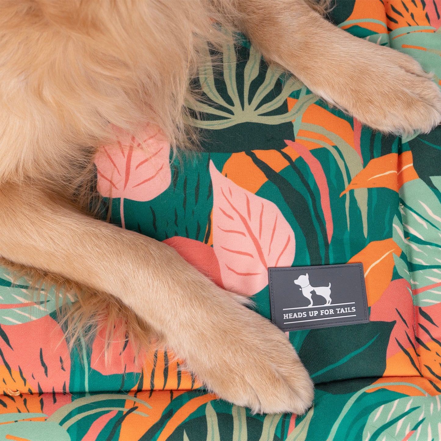 HUFT Garden Of Love Mat For Dog & Cat - Green - Heads Up For Tails