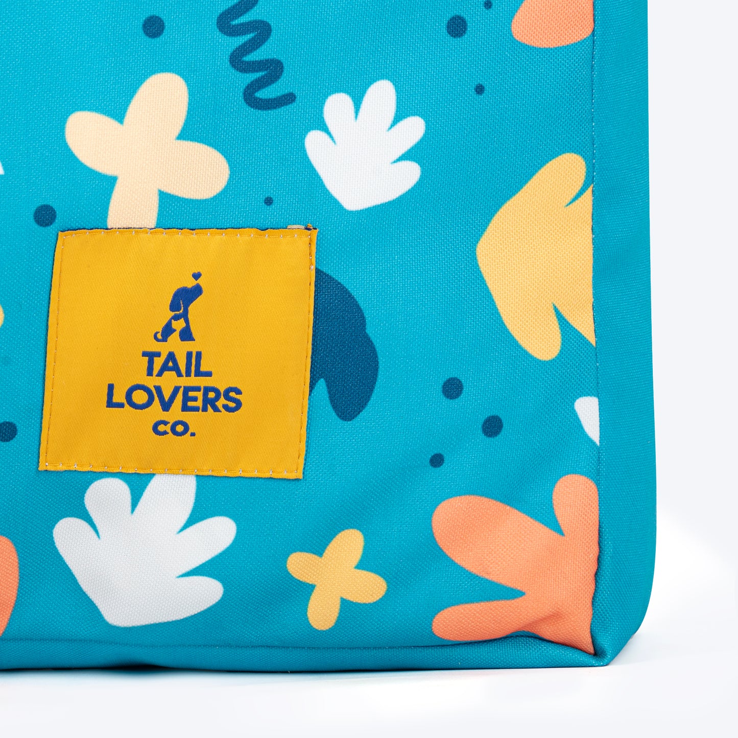 TLC Leaf Labyrinth Flat Haven Bed For Dog - Blue - Heads Up For Tails