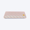 TLC Abstract Doodle Flat Haven Bed For Dog - Beige - Heads Up For Tails
