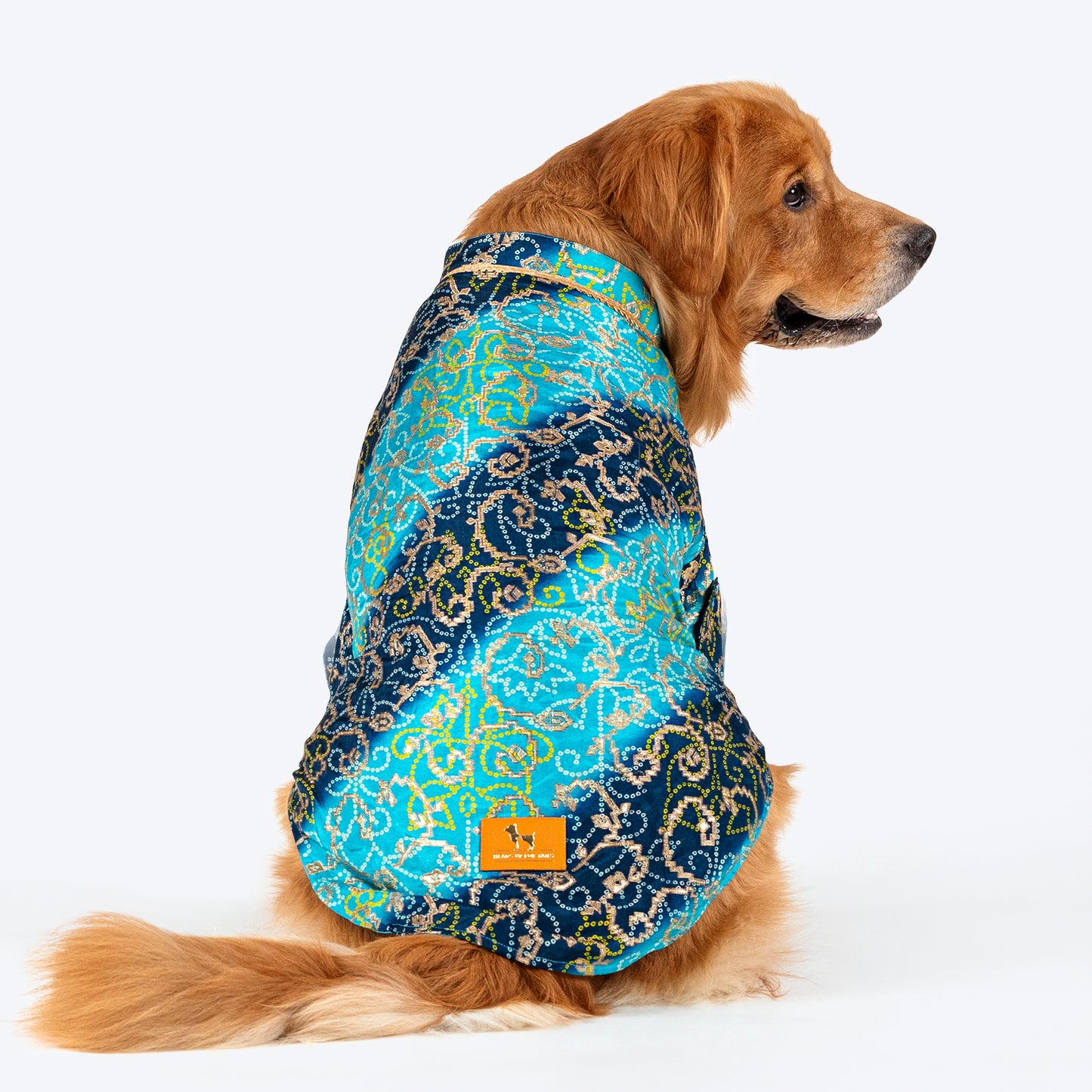 HUFT Festive Bliss Kurta For Dog - Blue - Heads Up For Tails