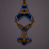 Dash Dog Walk Pro Harness For Dog - Royal Blue & Yellow