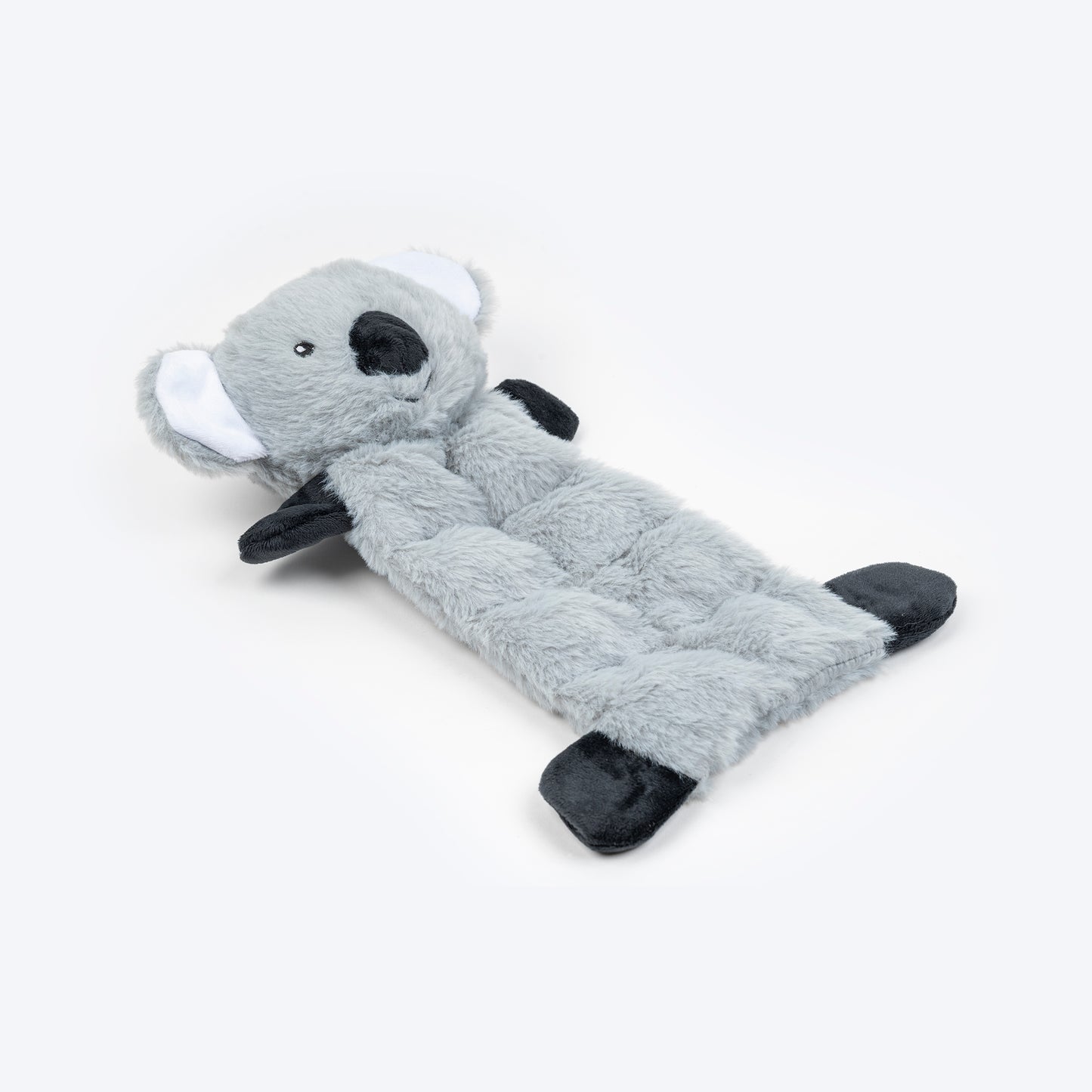 HUFT Kool Koala Squeaky Plush Toy For Dog - Grey - Heads Up For Tails