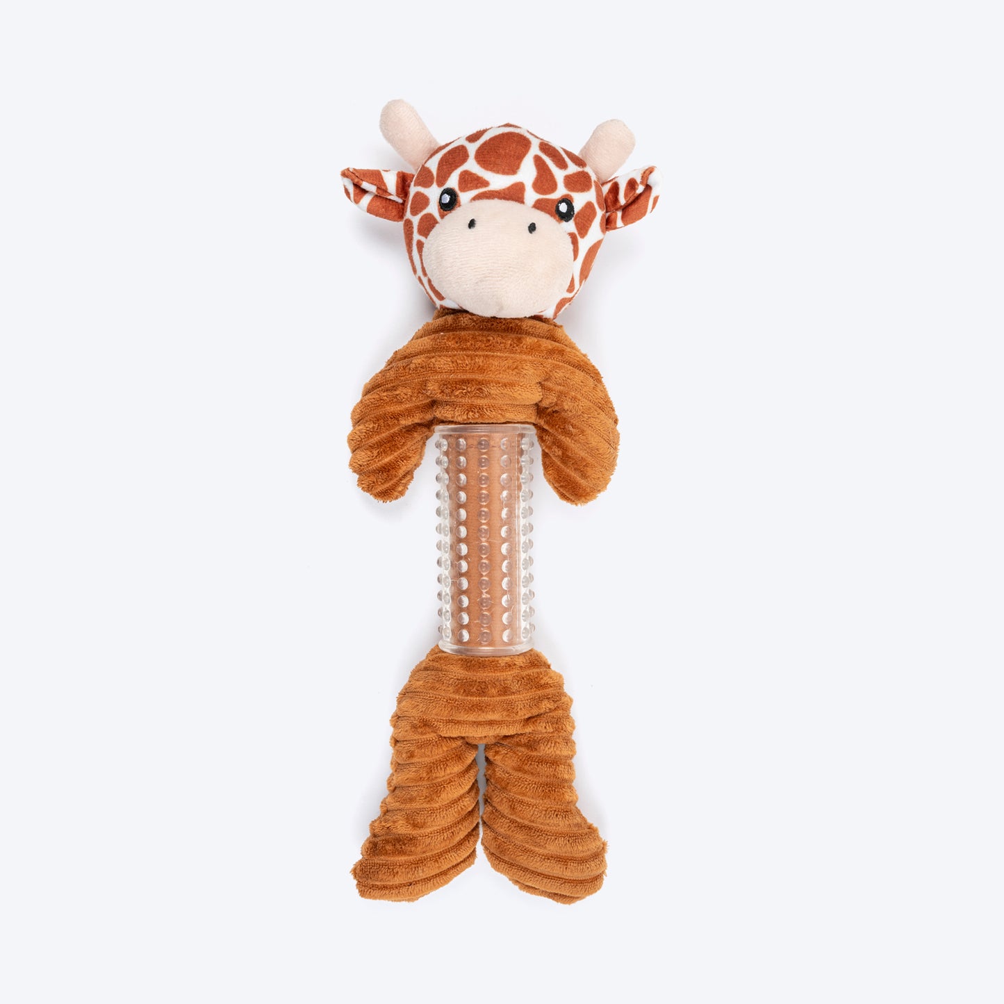 HUFT Deerest Chew & Cuddle Squeaky Plush Toy For Dog - Brown - Heads Up For Tails