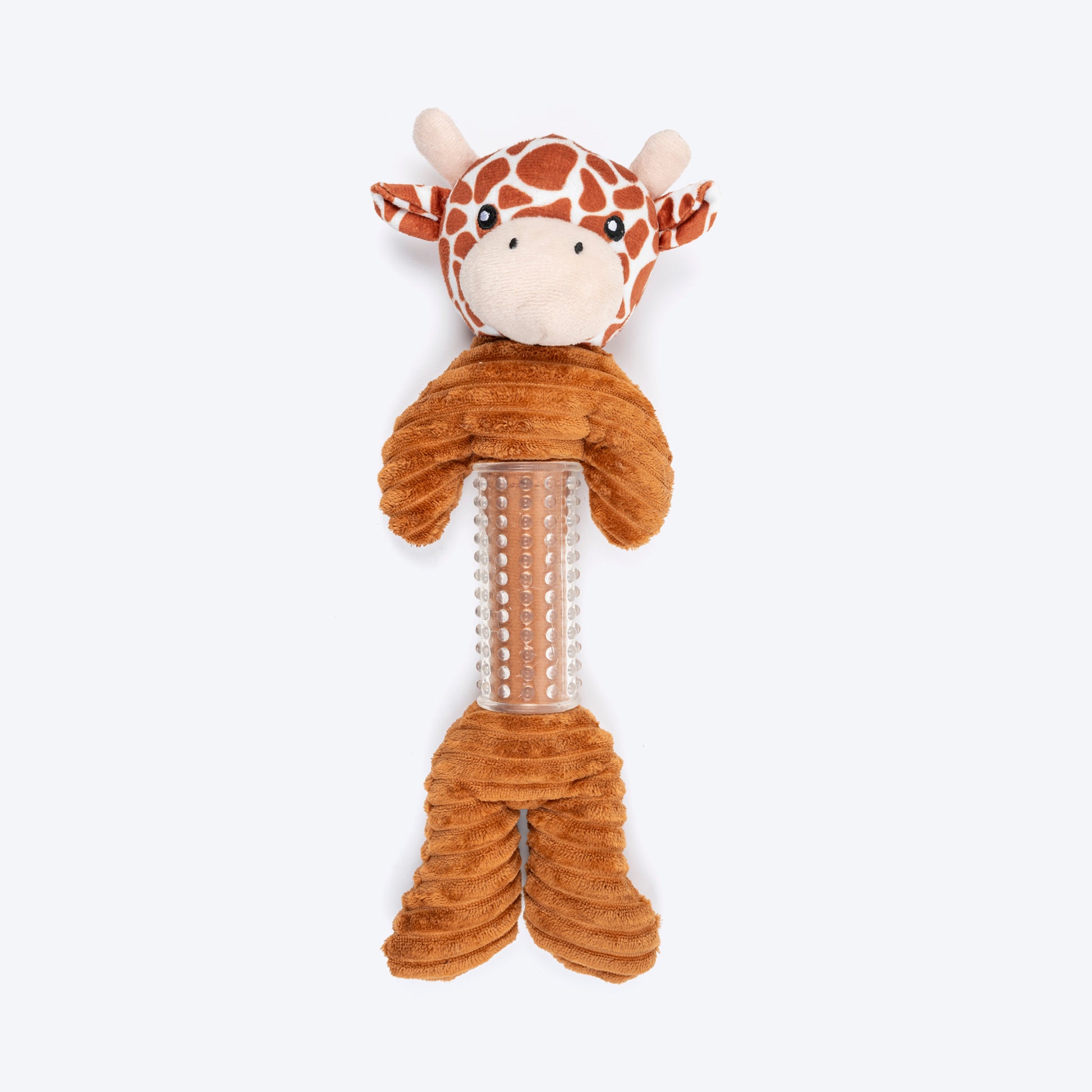 HUFT Deerest Chew & Cuddle Squeaky Plush Toy For Dog - Brown - Heads Up For Tails