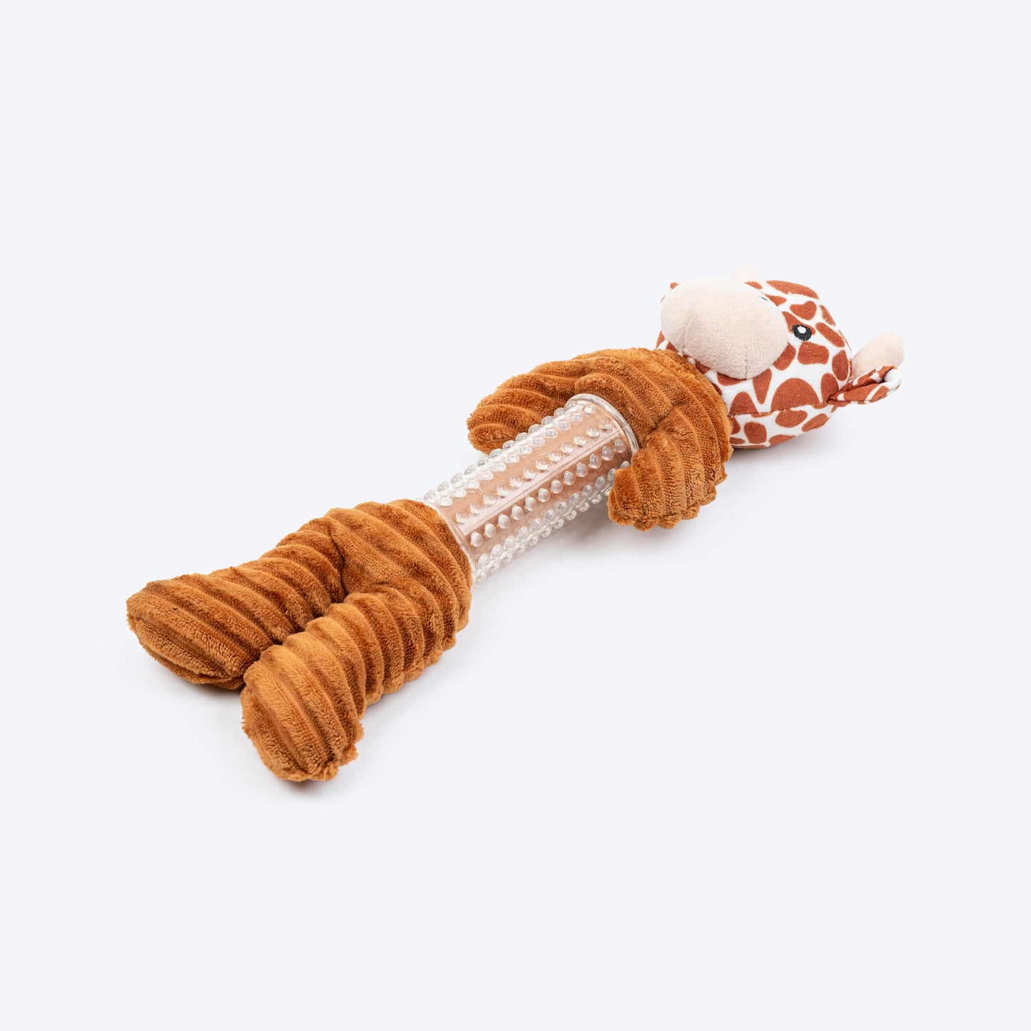 HUFT Deerest Chew & Cuddle Squeaky Plush Toy For Dog - Brown - Heads Up For Tails