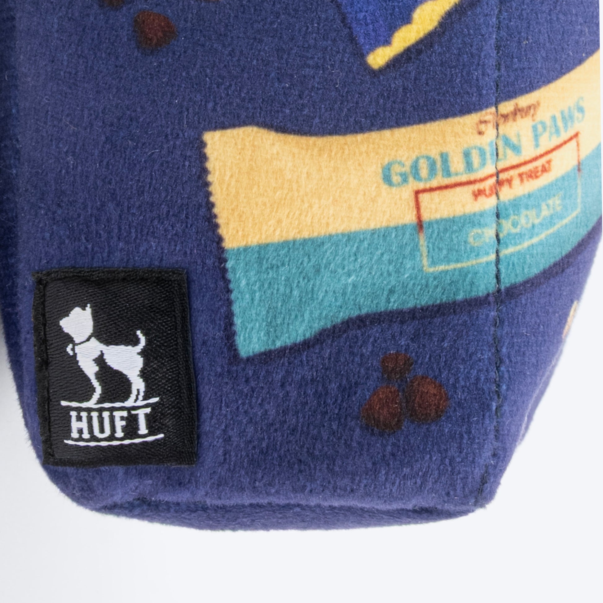 HUFT Furborites Crinkly Plush Toy For Dog - Navy Blue - Heads Up For Tails