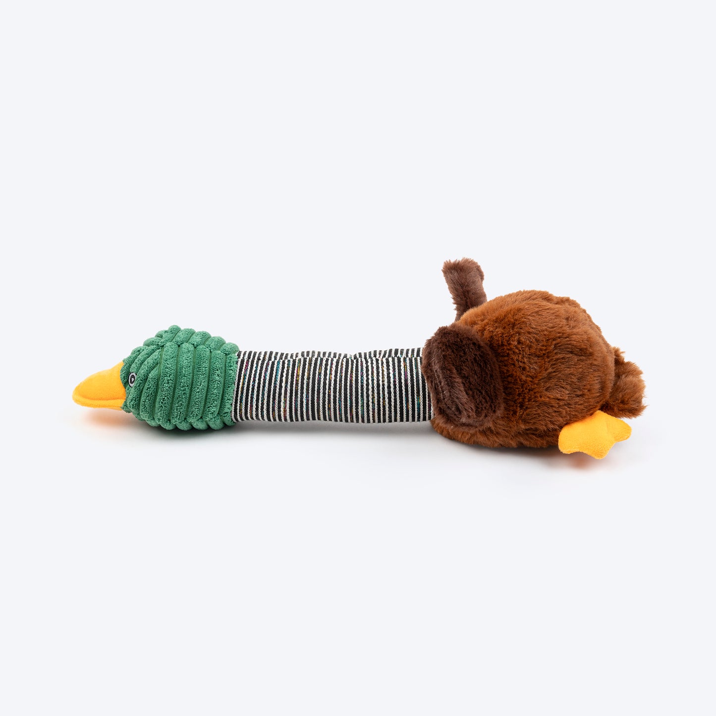 HUFT Dear Ducky Squeaky Plush Toy For Dog - Multicolor - Heads Up For Tails