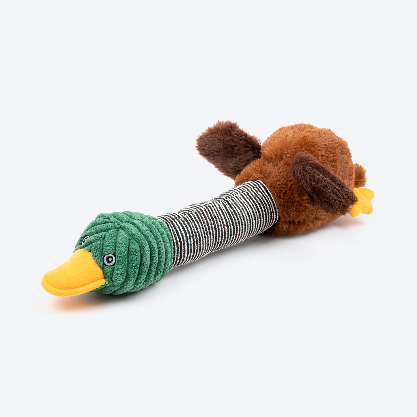 HUFT Dear Ducky Squeaky Plush Toy For Dog - Multicolor - Heads Up For Tails