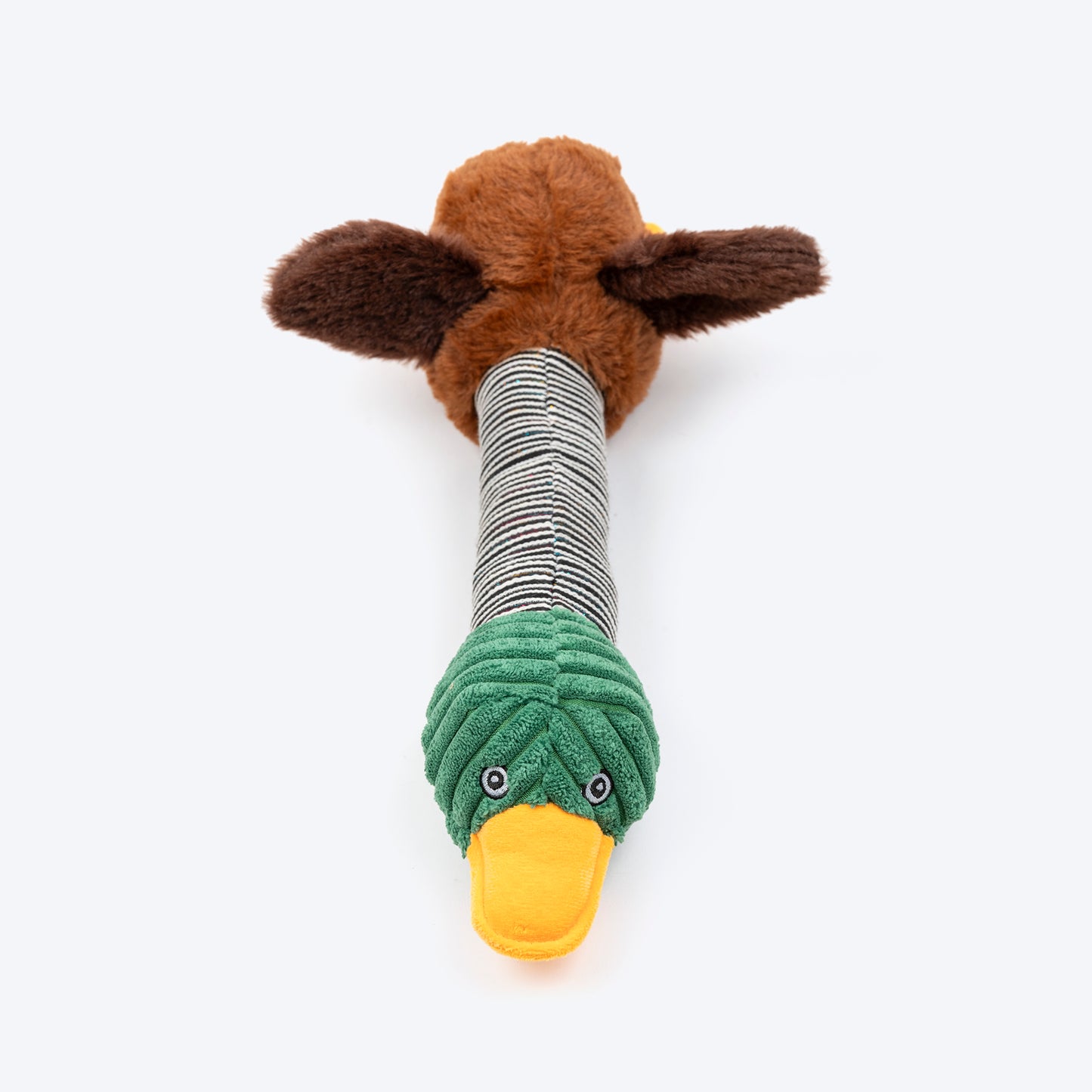 HUFT Dear Ducky Squeaky Plush Toy For Dog - Multicolor - Heads Up For Tails