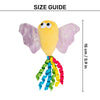 HUFT Mister Flutter Plush Toy With Catnip For Cat - Multicolor - Heads Up For Tails