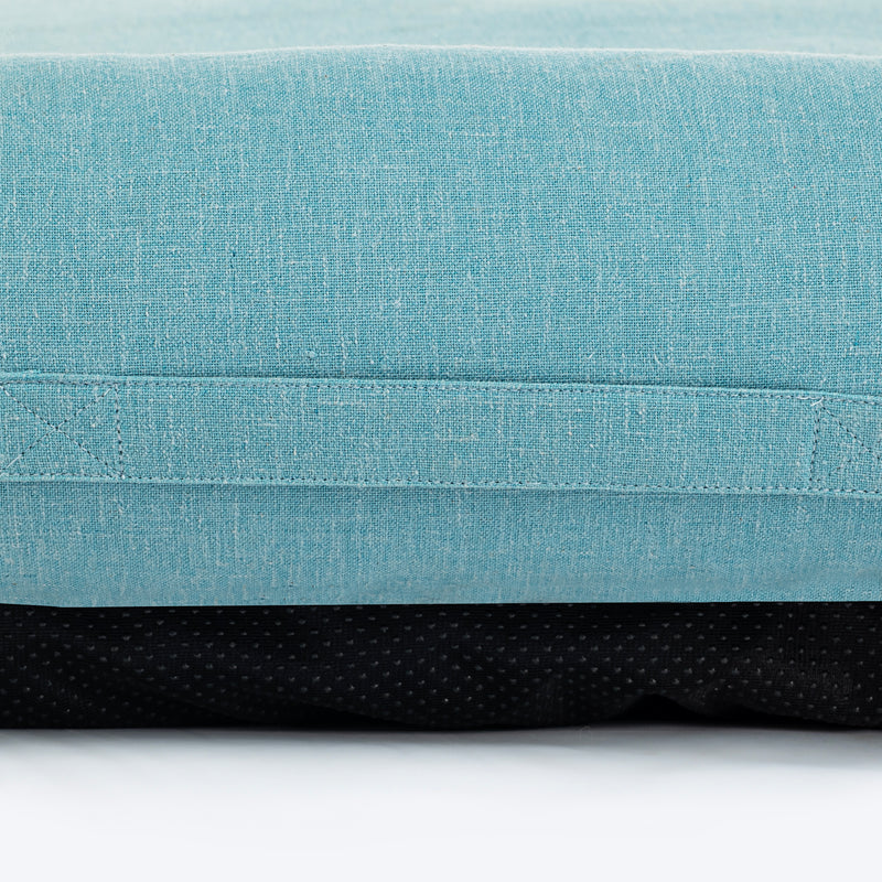 HUFT Sniff The Love Lounger Bed For Dog - Light Blue - Heads Up For Tails