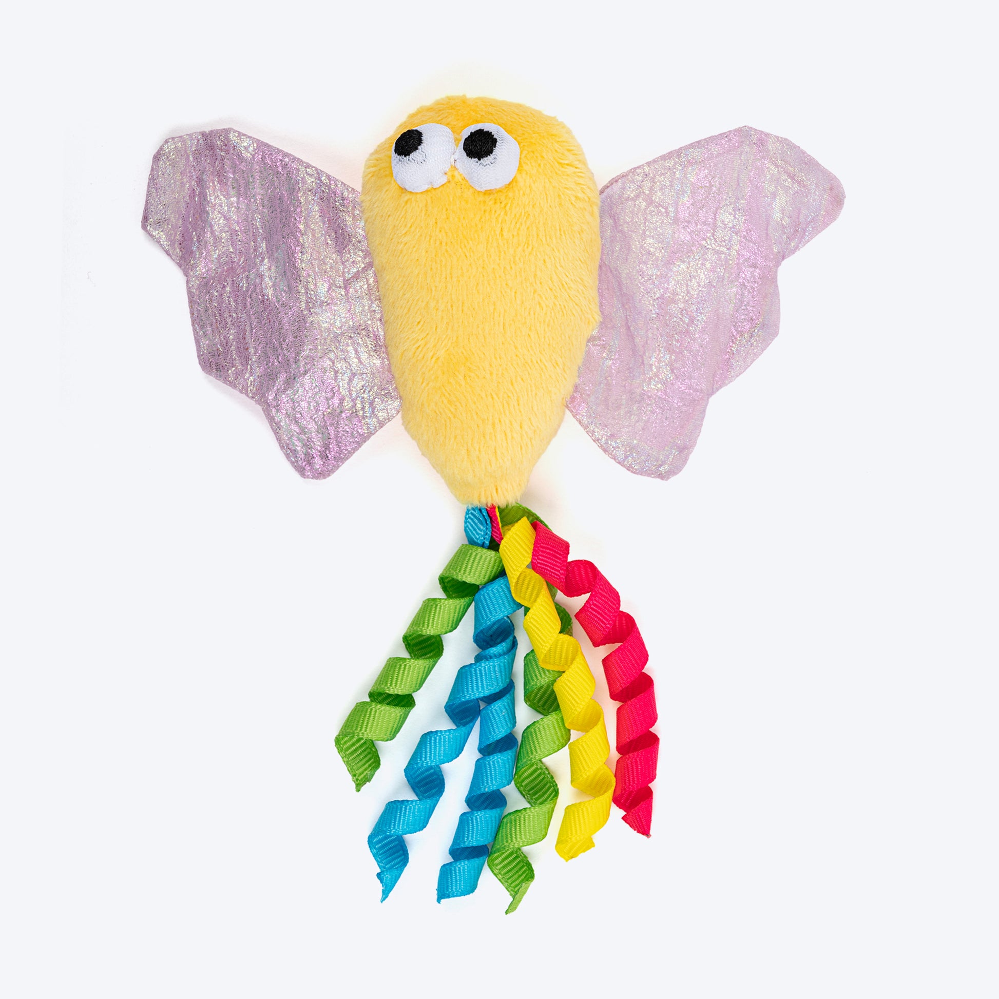 HUFT Mister Flutter Plush Toy With Catnip For Cat - Multicolor - Heads Up For Tails