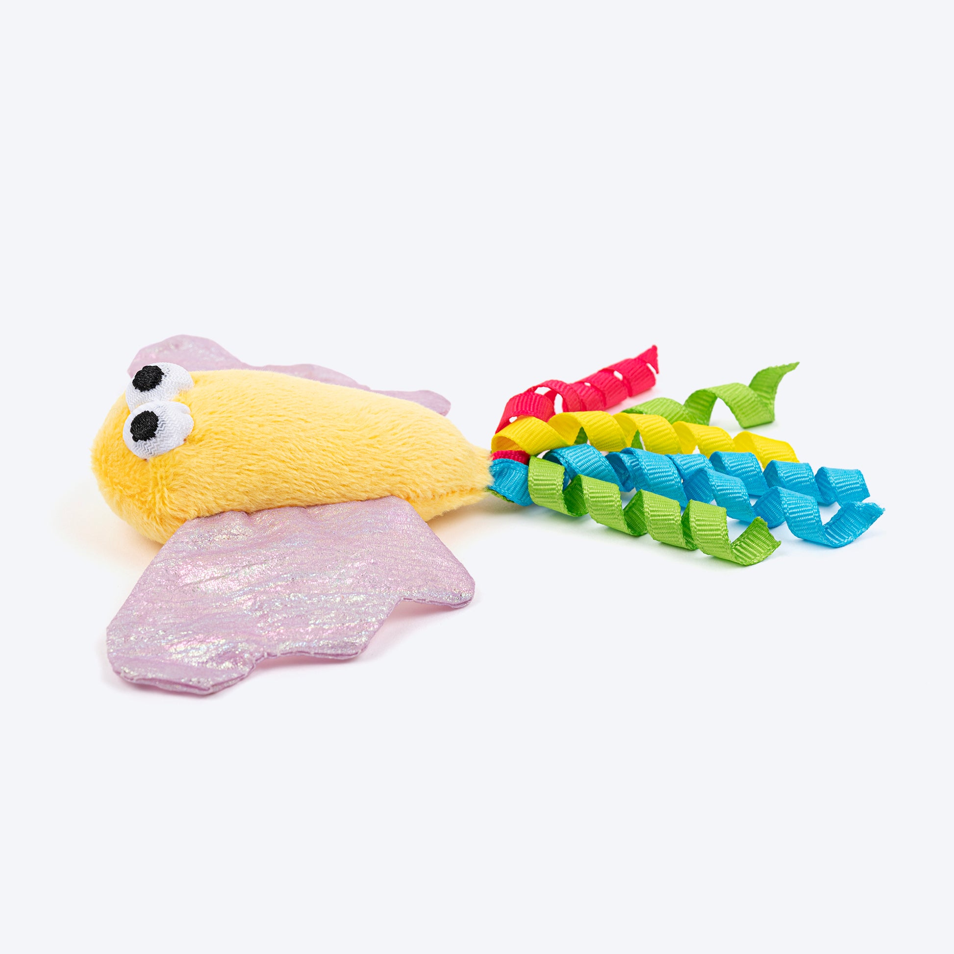 HUFT Mister Flutter Plush Toy With Catnip For Cat - Multicolor - Heads Up For Tails
