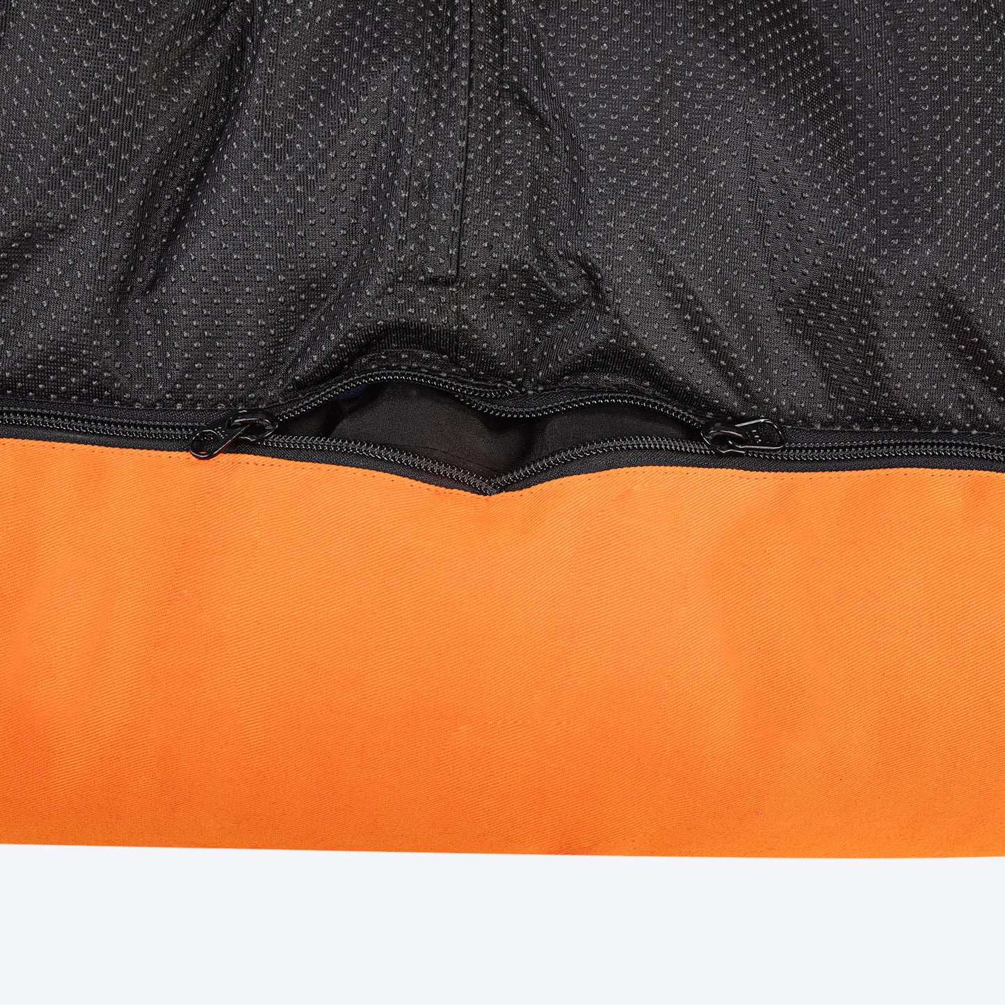 HUFT Classic Lounger Dog Bed - Orange & Blue - Heads Up For Tails
