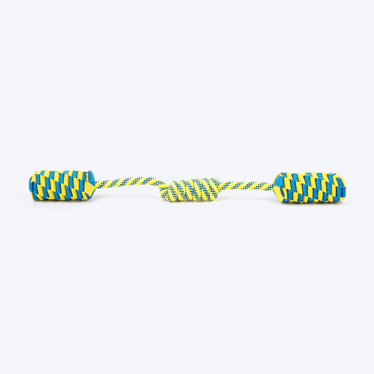 TLC Tug Loop Rope Toy For Dog - Blue & Yellow - Heads Up For Tails