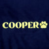 HUFT Personalised Luxe Velvet Blanket For Dog & Cat - Dark Navy - Heads Up For Tails