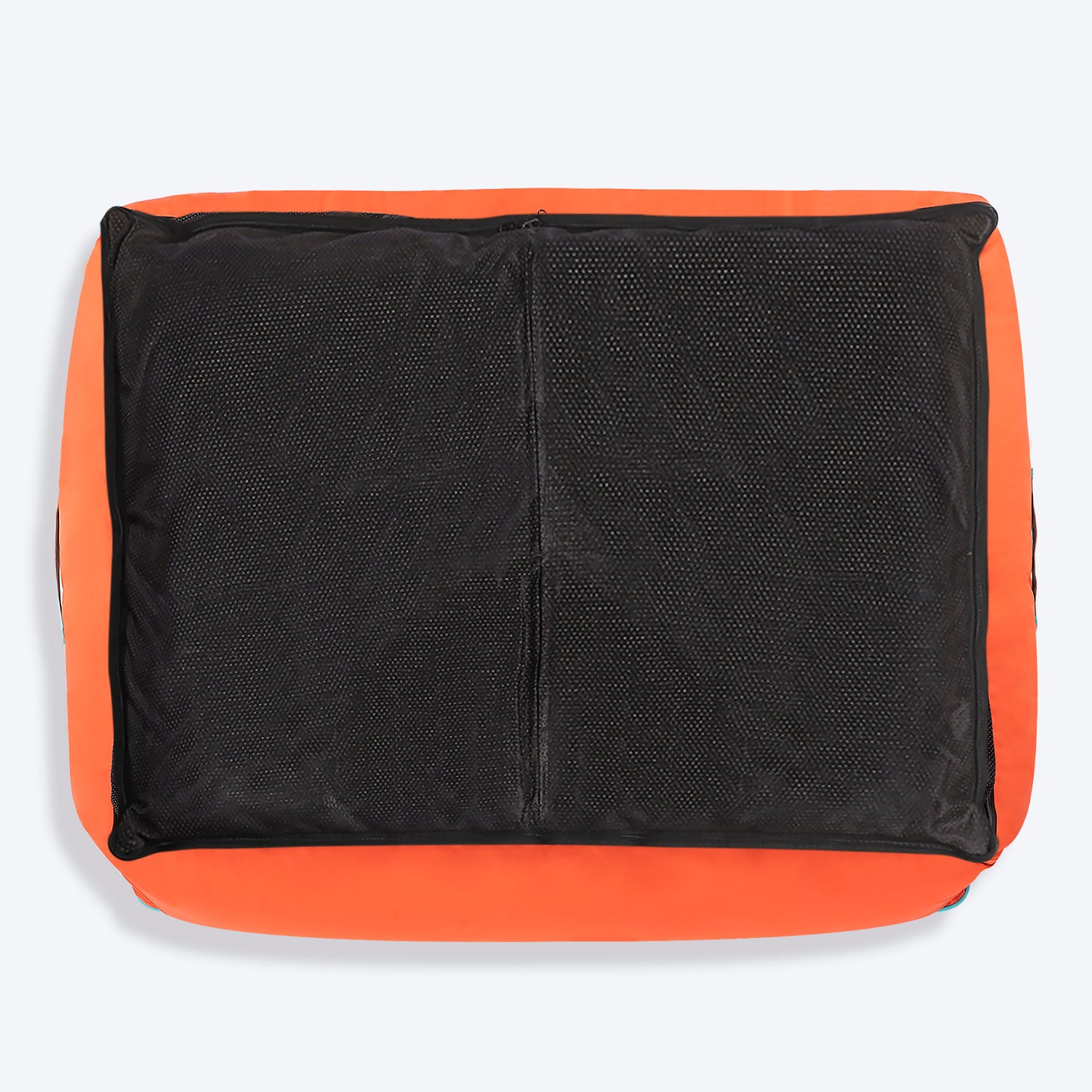 HUFT Classic Lounger Dog Bed - Coral & Imperial Blue - Heads Up For Tails