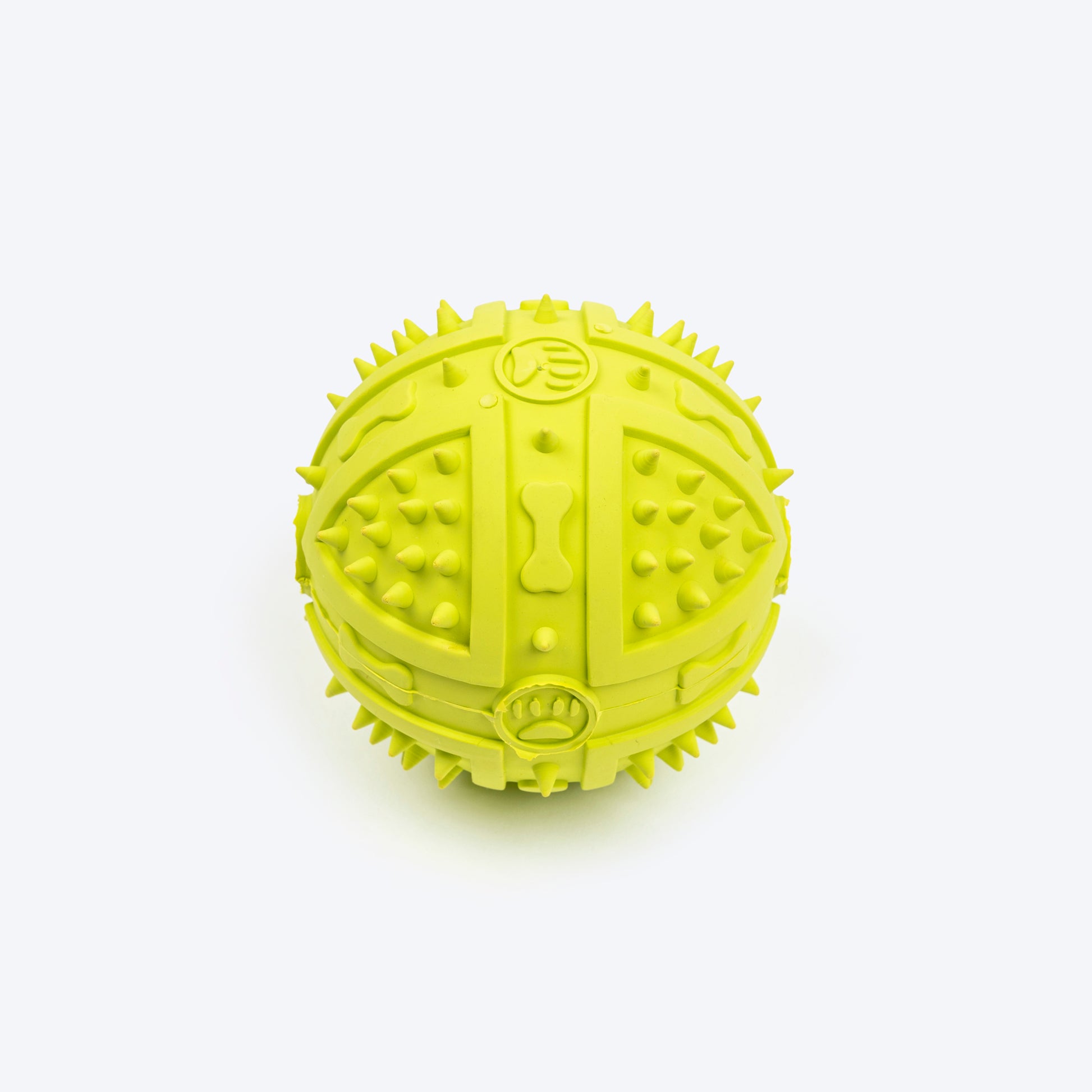 TLC Textured Ball Squeaky Chew Toy For Dog - Green - Heads Up For Tails