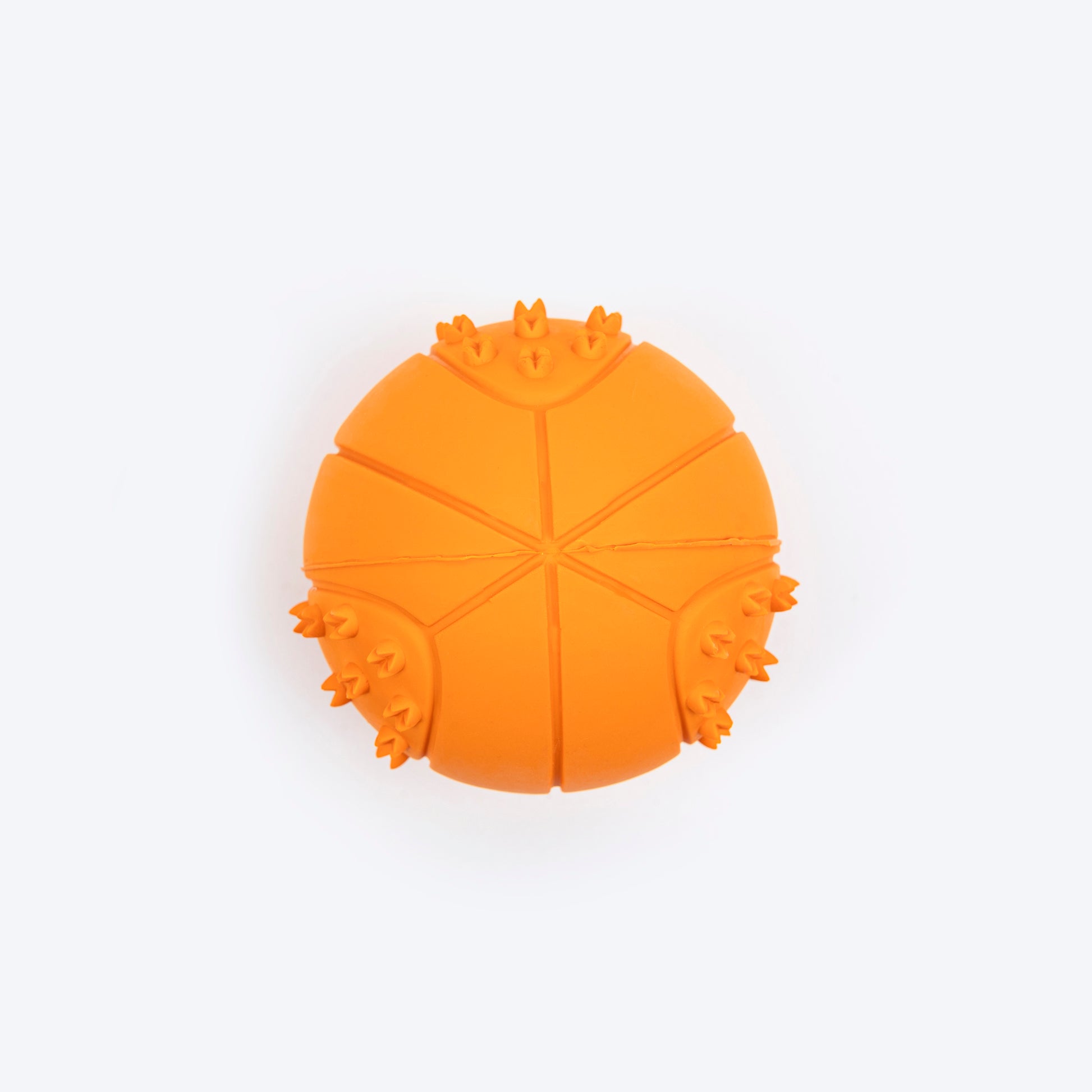 TLC Textured Ball Squeaky Chew Toy For Dog - Orange - Heads Up For Tails