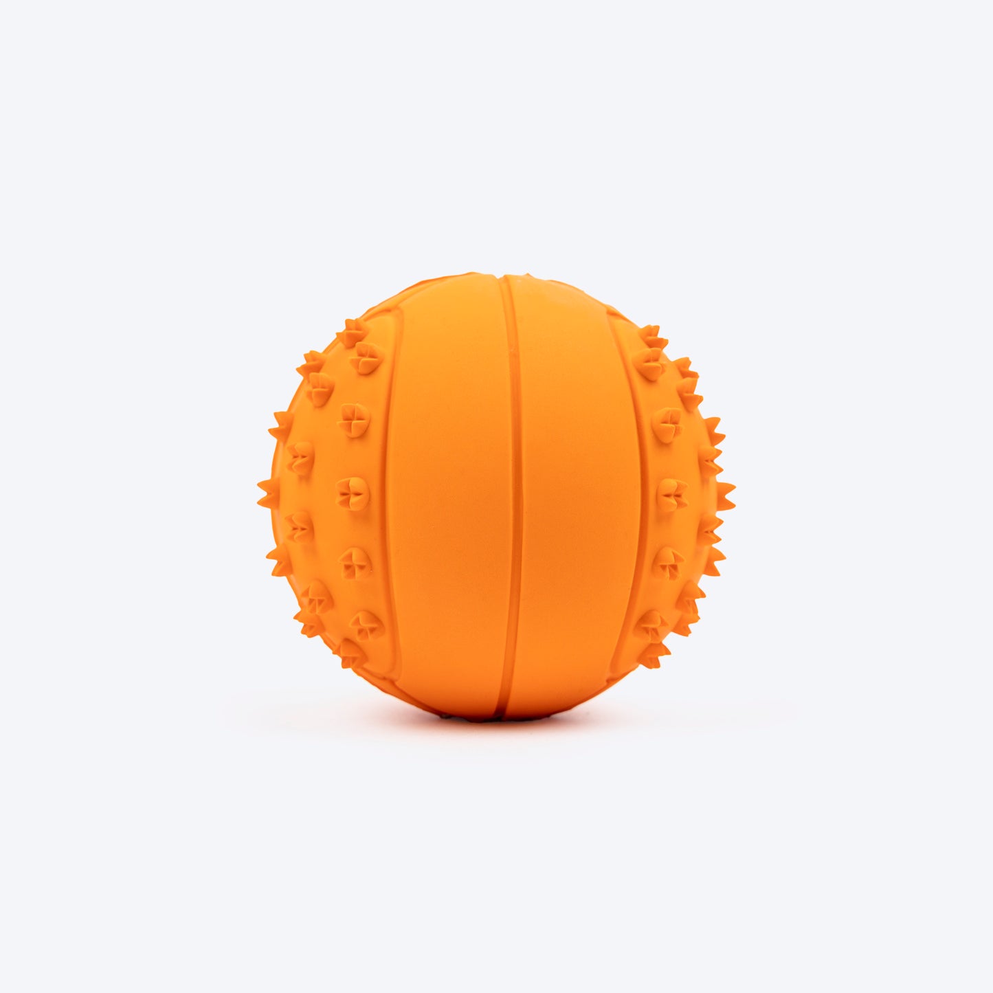 TLC Textured Ball Squeaky Chew Toy For Dog - Orange - Heads Up For Tails
