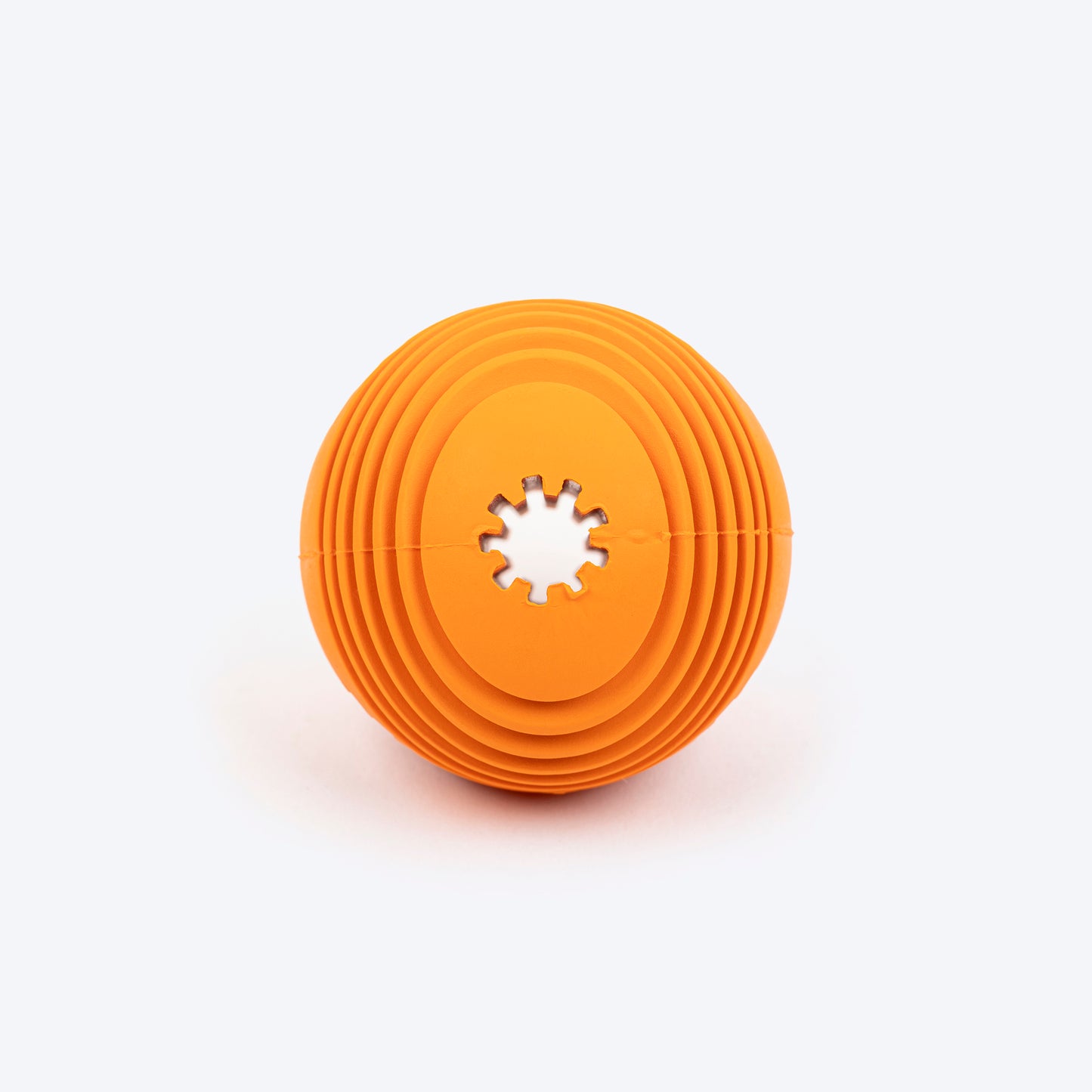 TLC Spiral Textured Ball Chew Toy For Dog - Orange - Heads Up For Tails