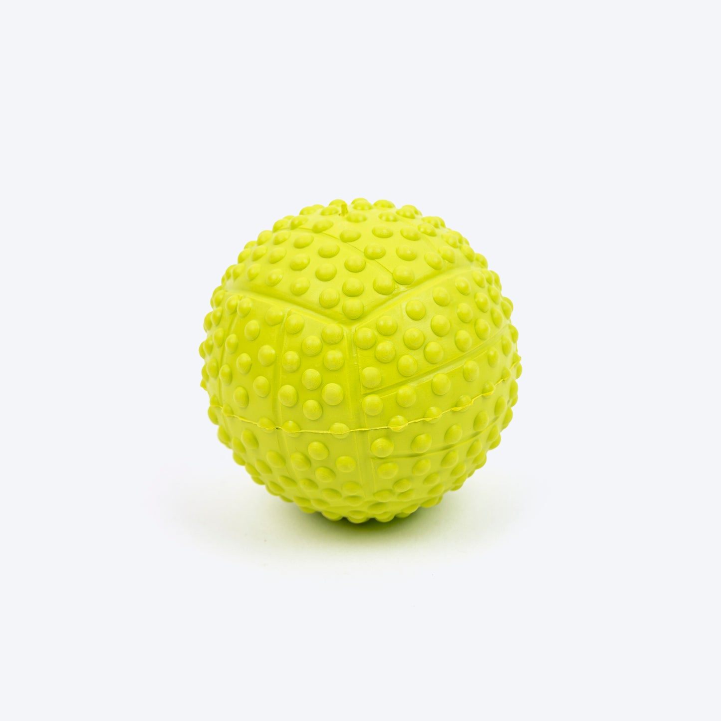 TLC Dotted Textured Ball Squeaky Chew Toy For Dog - Green - Heads Up For Tails