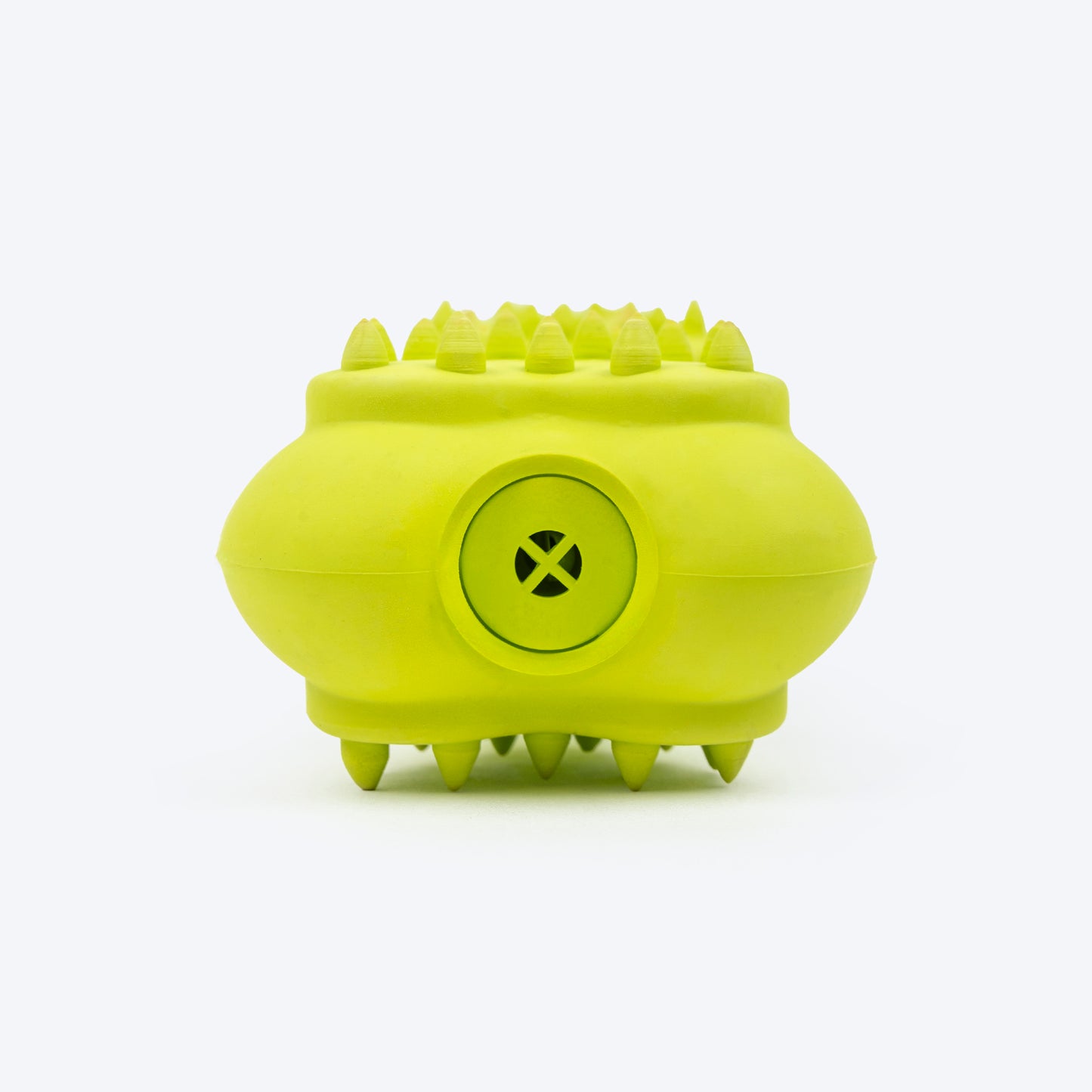 TLC Spiky Heart Bone Squeaky Chew Toy For Dog - Green - Heads Up For Tails