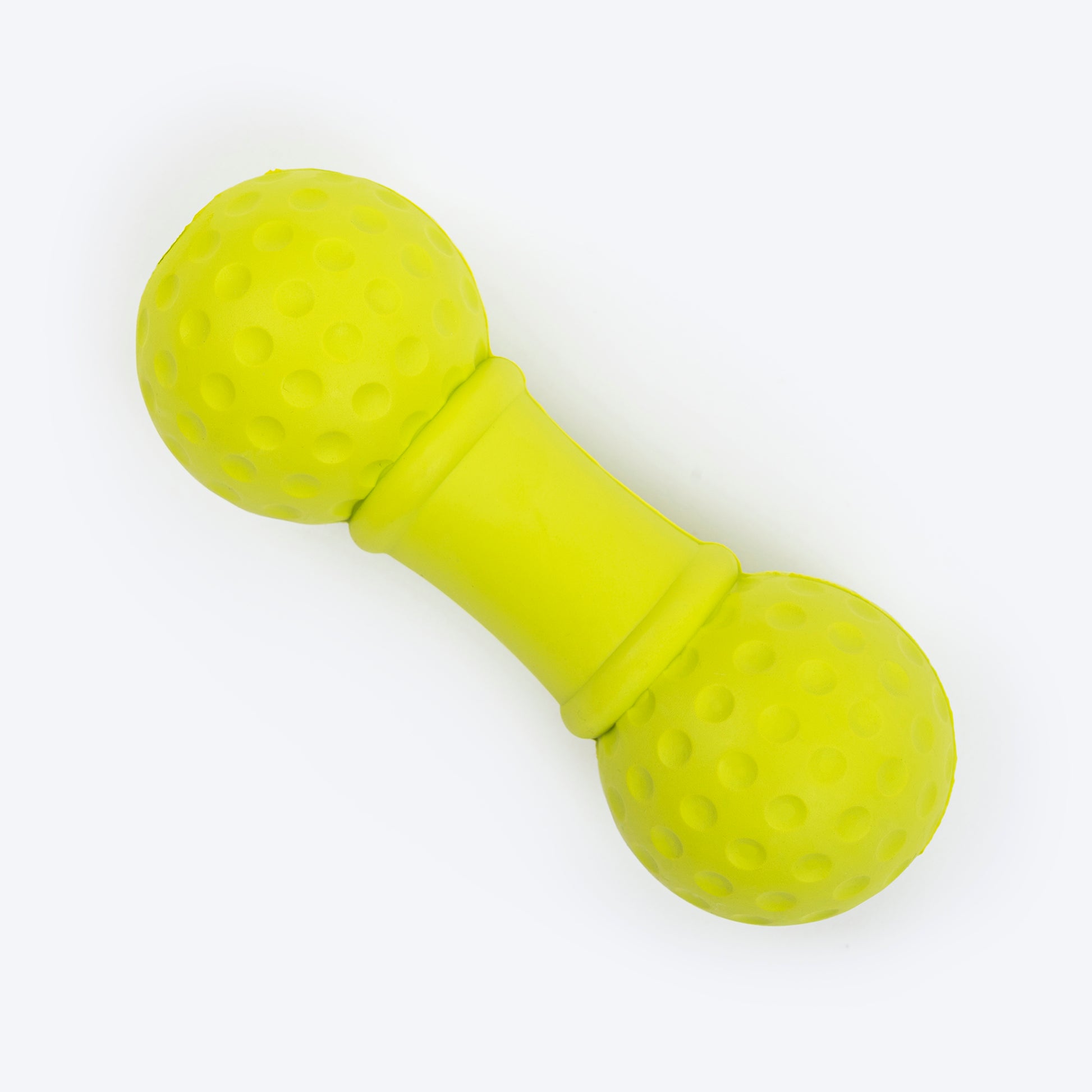 TLC Ball Dumbbell Squeaky Chew Toy For Dog - Green - Heads Up For Tails
