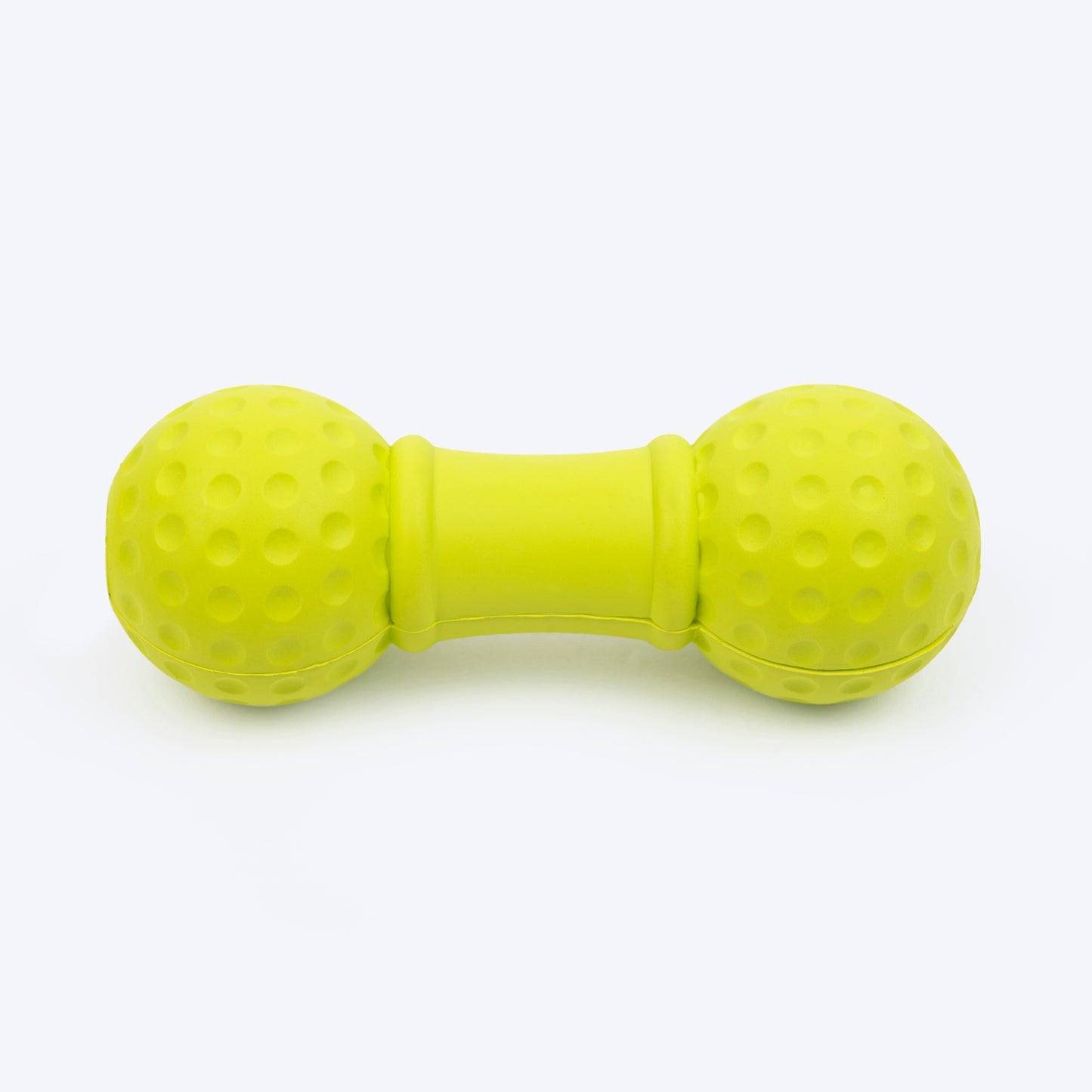 TLC Ball Dumbbell Squeaky Chew Toy For Dog - Green - Heads Up For Tails