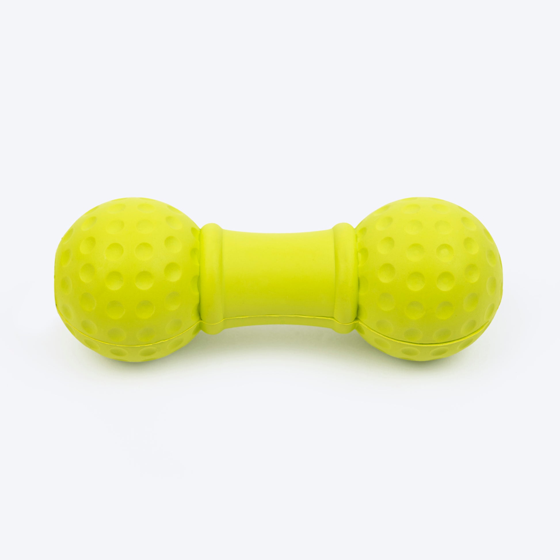 TLC Ball Dumbbell Squeaky Chew Toy For Dog - Green - Heads Up For Tails