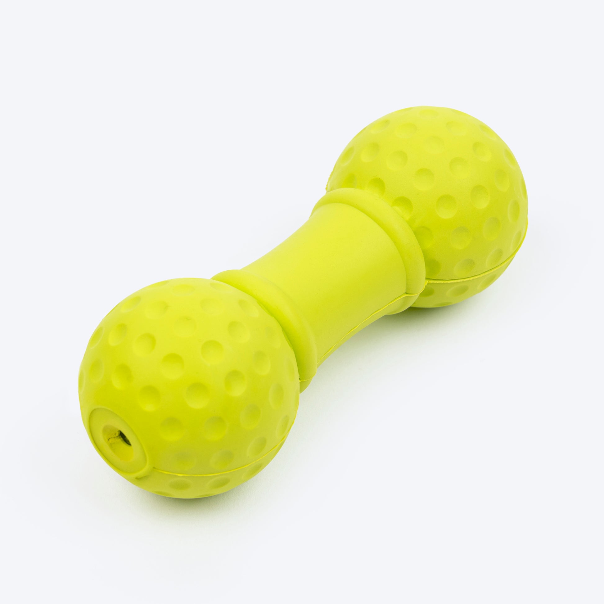 TLC Ball Dumbbell Squeaky Chew Toy For Dog - Green - Heads Up For Tails