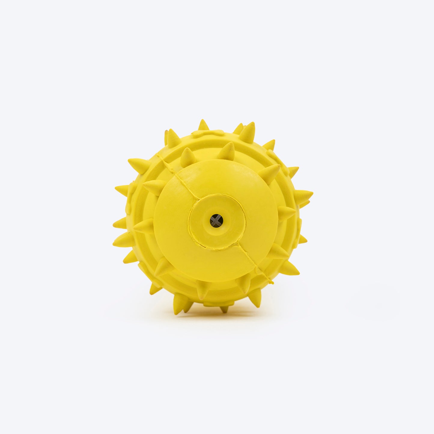 TLC Spiky Dumbbell Squeaky Chew Toy For Dog - Yellow - Heads Up For Tails