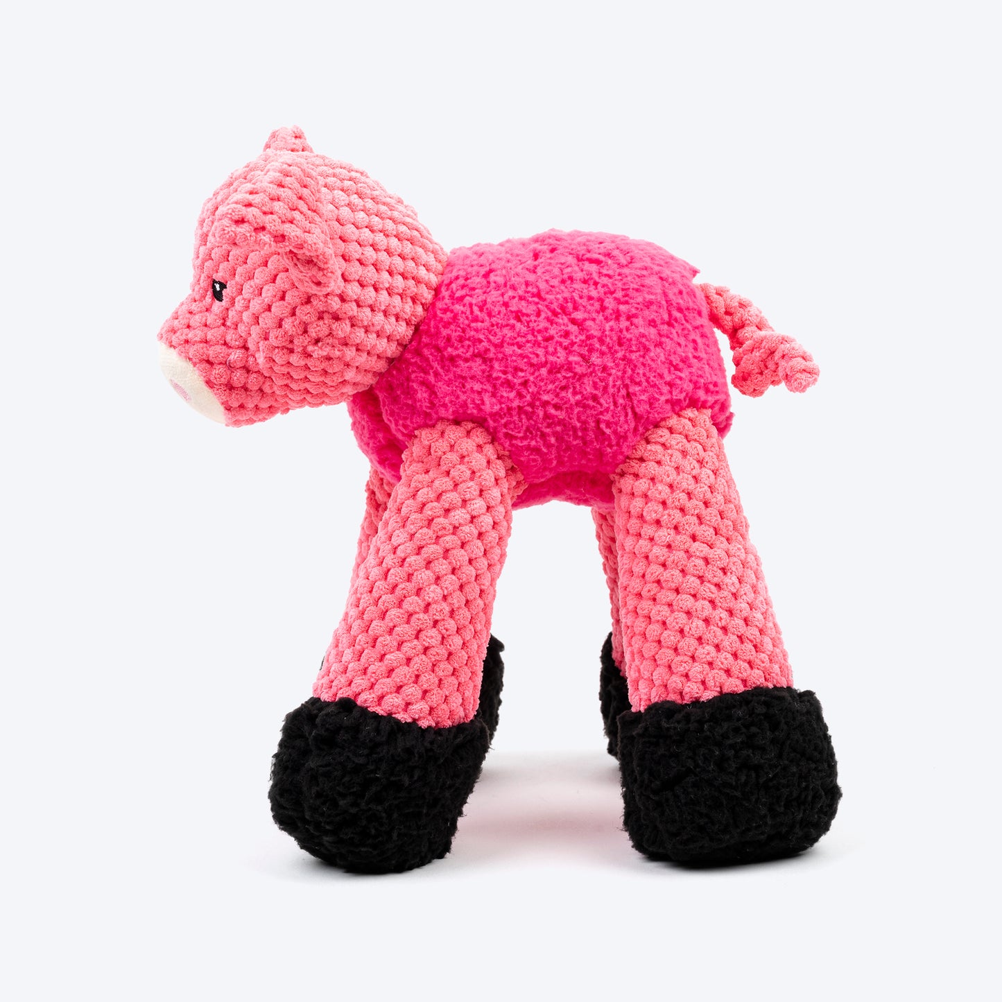 HUFT Piggy Long-Legs Plush Toy For Dog - Pink - Heads Up For Tails