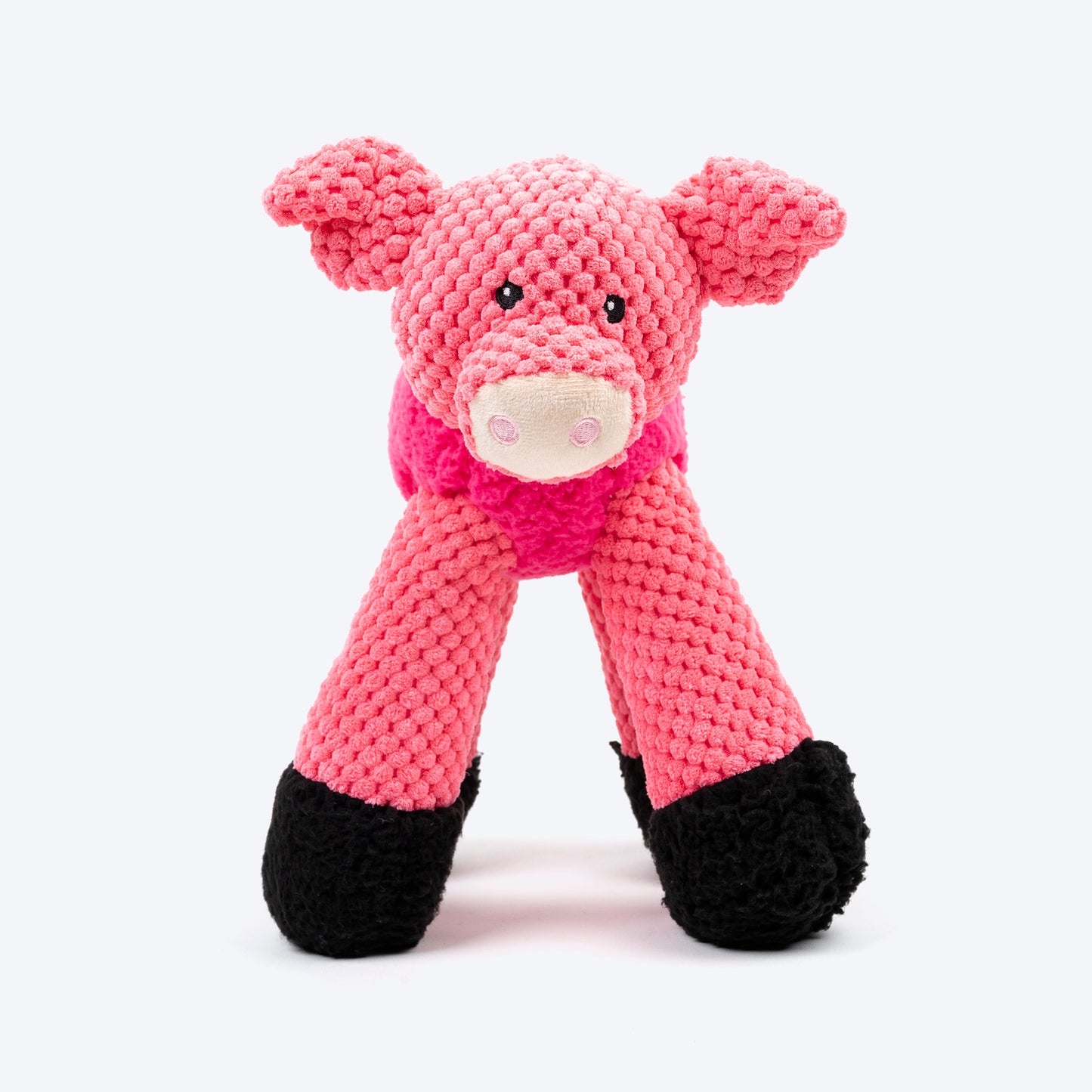 HUFT Piggy Long-Legs Plush Toy For Dog - Pink - Heads Up For Tails
