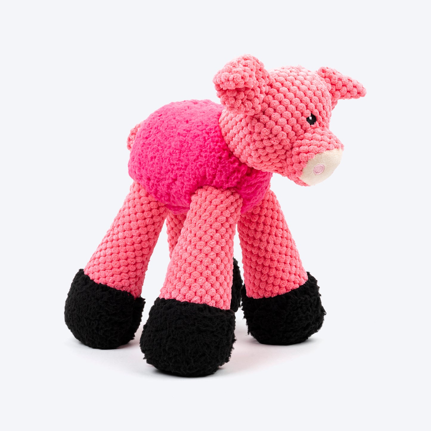 HUFT Piggy Long-Legs Plush Toy For Dog - Pink - Heads Up For Tails