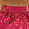 HUFT Customised Petals & Pyaar Brocade Lehenga Dress For Dog - Magenta - Heads Up For Tails