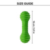 TLC Stripe Textured Dumbbell Squeaky Chew Toy For Dog - Green - Heads Up For Tails