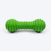 TLC Stripe Textured Dumbbell Squeaky Chew Toy For Dog - Green - Heads Up For Tails