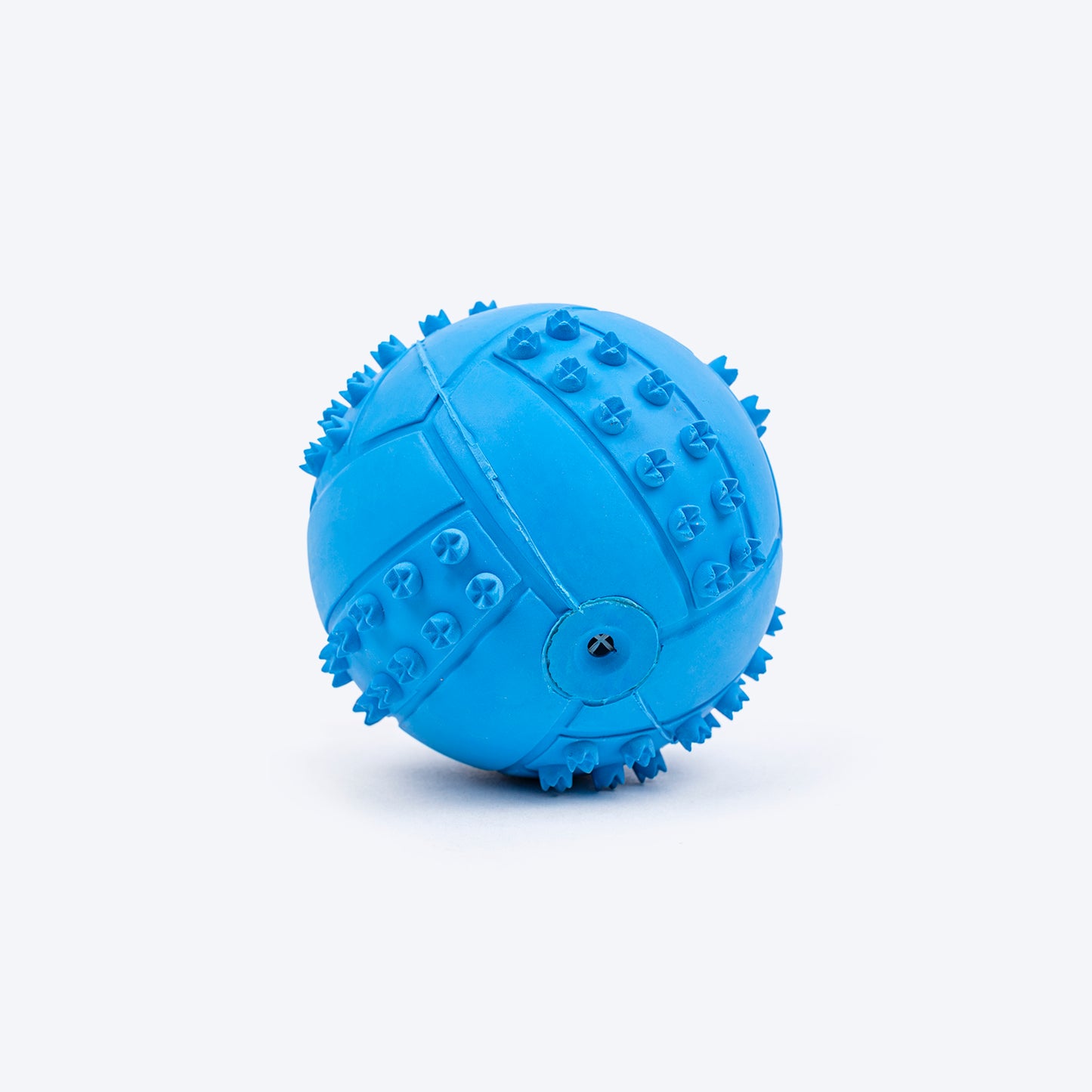 TLC Textured Ball Squeaky Chew Toy For Dog - Blue - Heads Up For Tails
