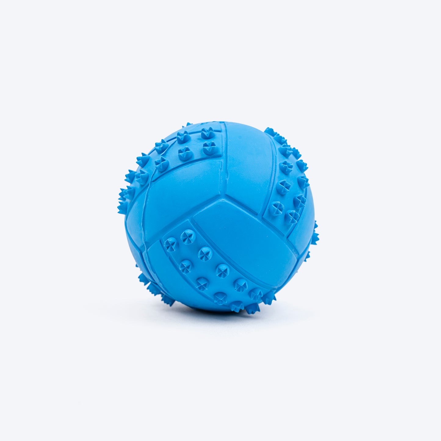 TLC Textured Ball Squeaky Chew Toy For Dog - Blue - Heads Up For Tails