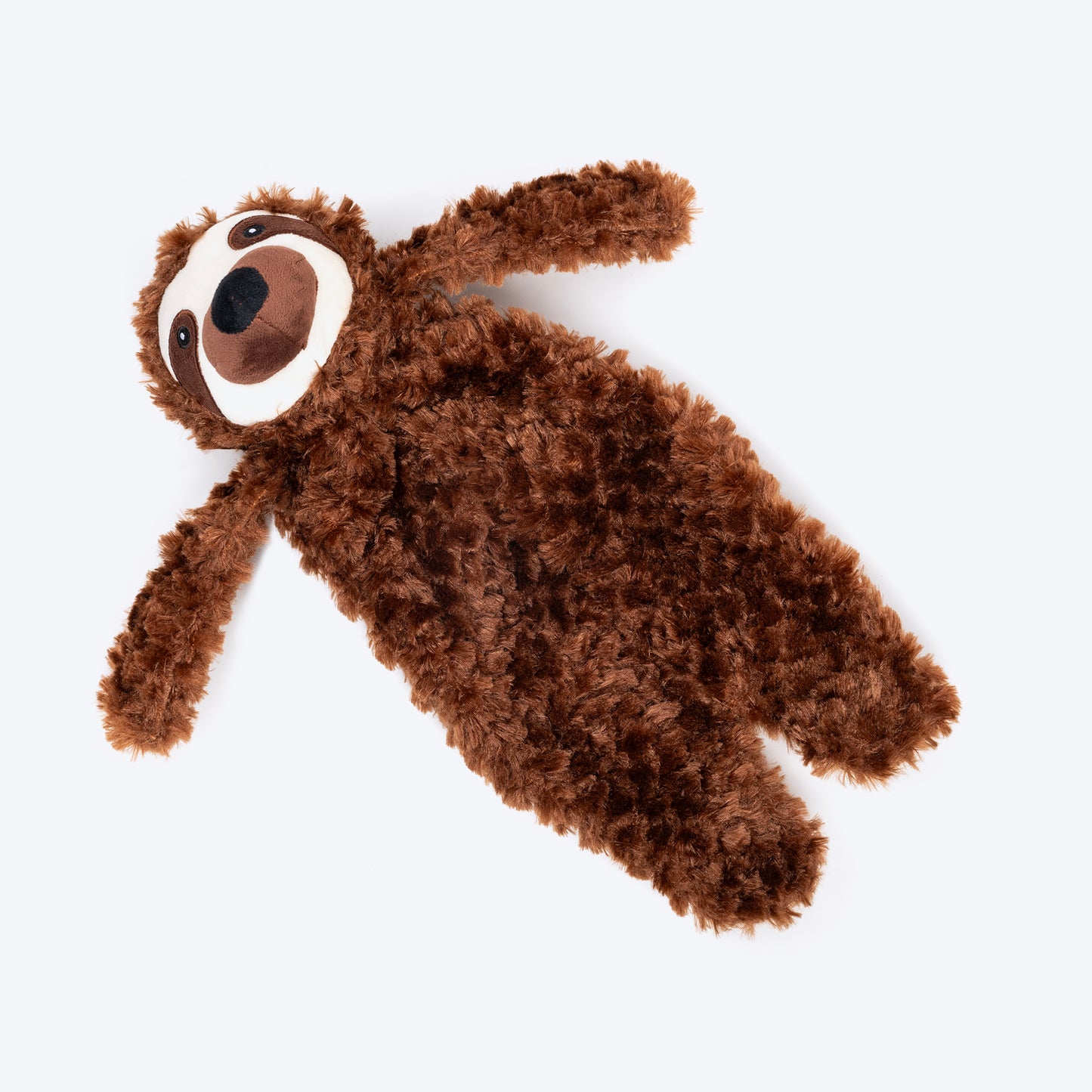 HUFT Silly Sloth Plush Toy For Dog - Brown - Heads Up For Tails