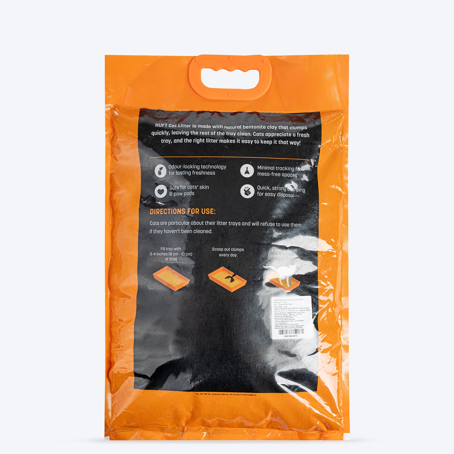 HUFT Cat Litter (Natural & Clumping) - Lavender Scented - 5 kg