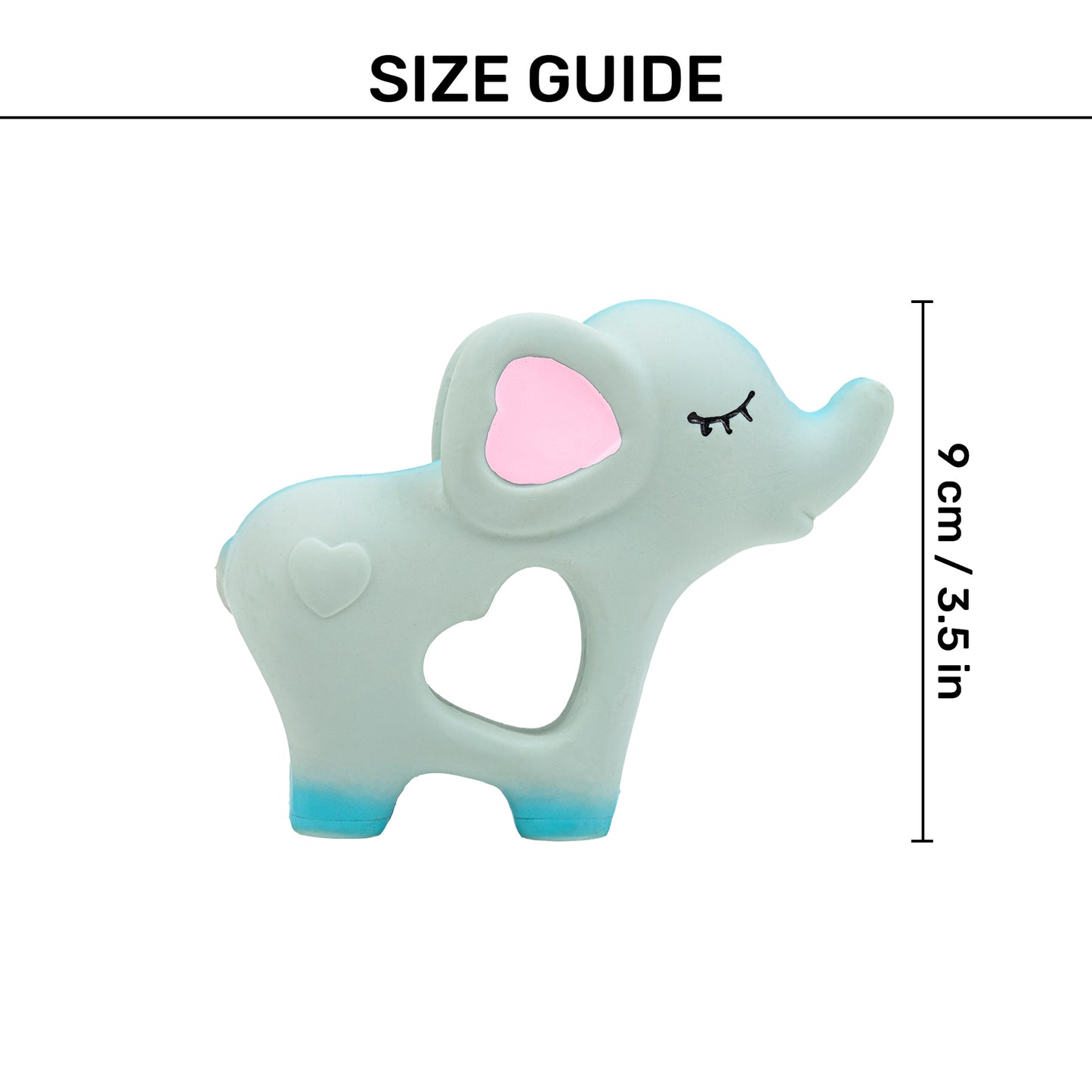TLC Ellie With A Heart Squeaky Chew Toy For Dog - Grey - Heads Up For Tails