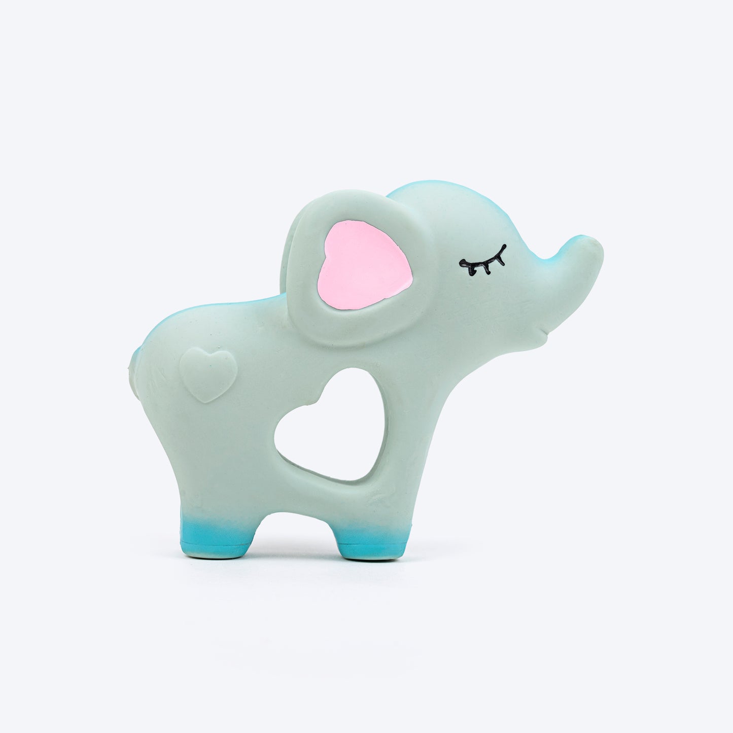TLC Ellie With A Heart Squeaky Chew Toy For Dog - Grey - Heads Up For Tails