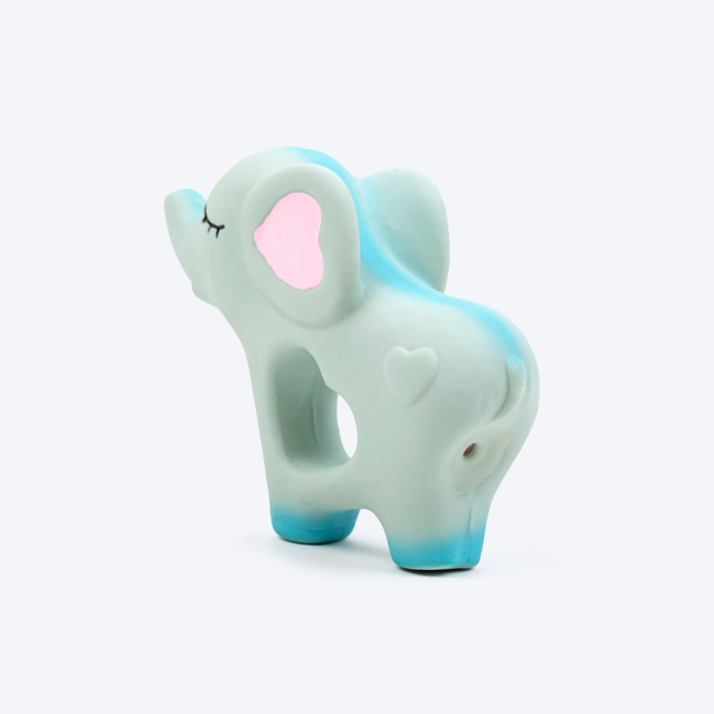 TLC Ellie With A Heart Squeaky Chew Toy For Dog - Grey - Heads Up For Tails