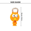 TLC Henry Bird Squeaky Chew Toy For Dog - Orange - Heads Up For Tails